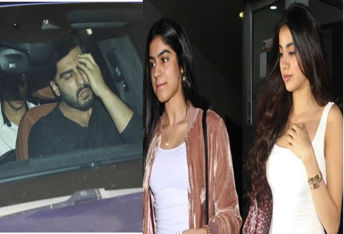 last night sridevi dead body reached mumbai know how to react arjun kapoor and jhanvi