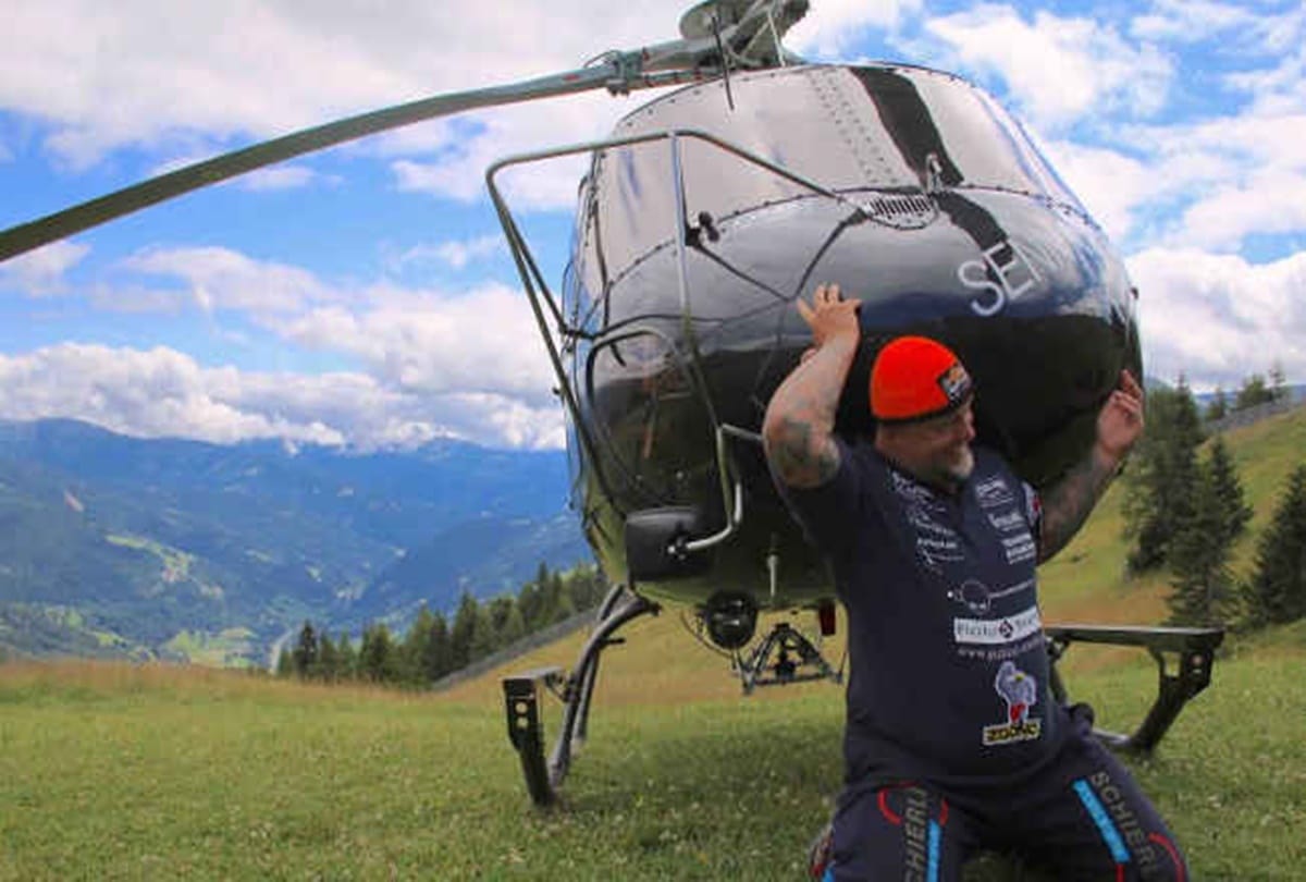 worlds most powerful man who can lift a helicopter on his own shoulders