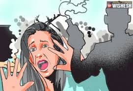 Acid throw on woman