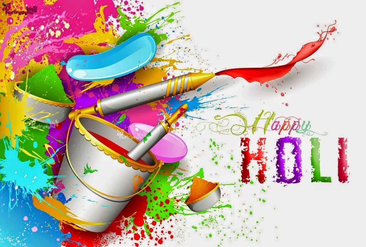 happy holi wishes sms wallpaper in hindi