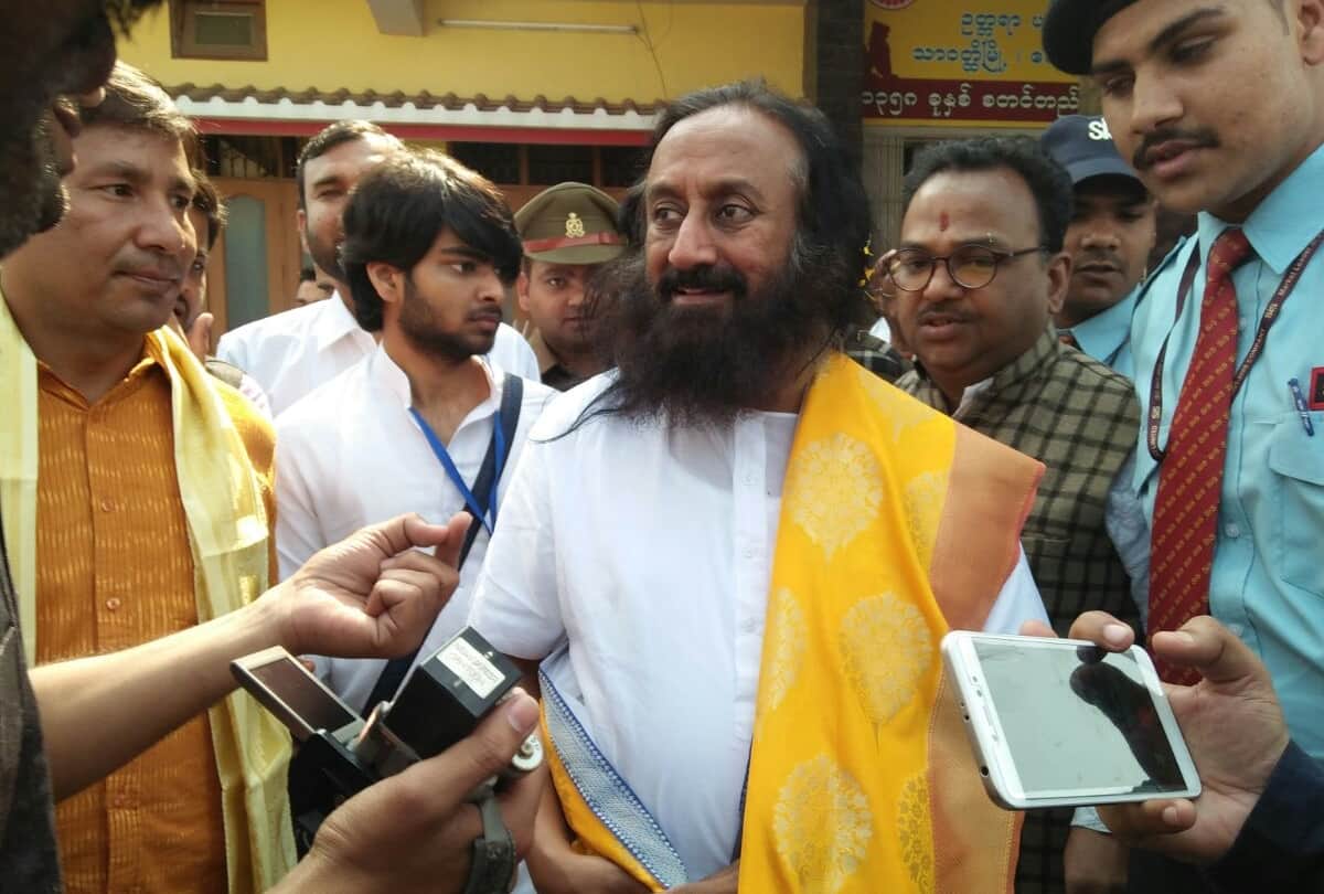 shree shree ravishankar visited baudh taposthali shravasti