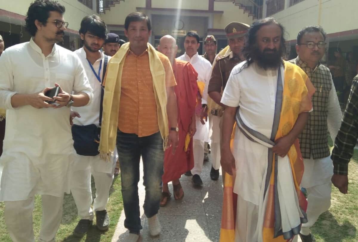 shree shree ravishankar visited baudh taposthali shravasti