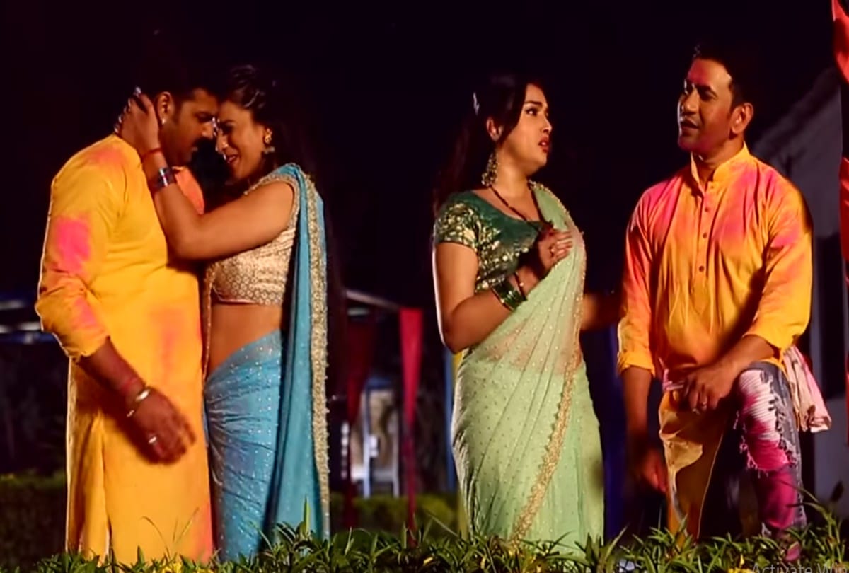 Amrapali and Akshara new song Saheli ki Holi has been viral