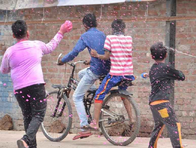 Holi's fun in the district