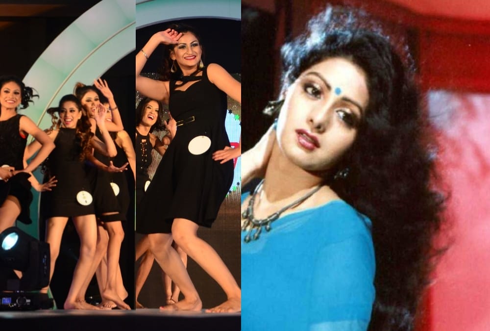 participants pay tribute to sridevi in miss north india princess   grand finale.