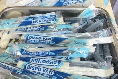 health of 20 including 15 children deteriorated after Injection