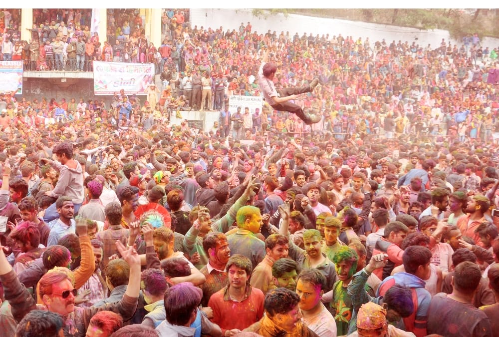 Holi celebrations in Mandi Kullu Hamirpur Himachal Pradesh