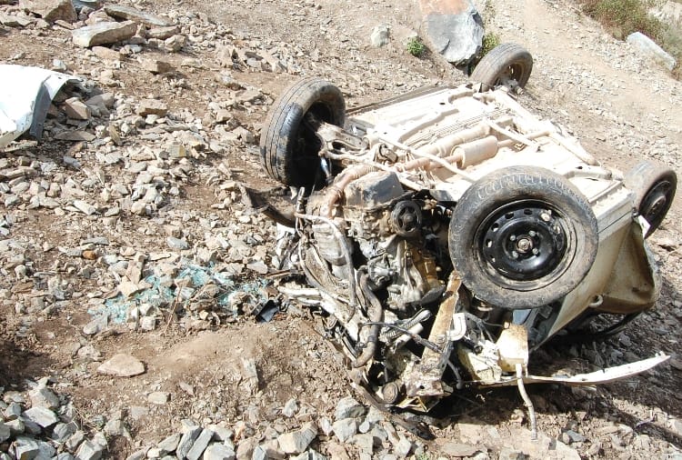 Two died in car accident near sangrah sirmour 