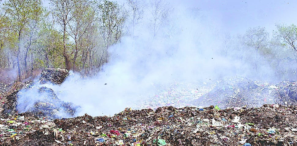 Now it is noticed that there is a fire in the trenching ground