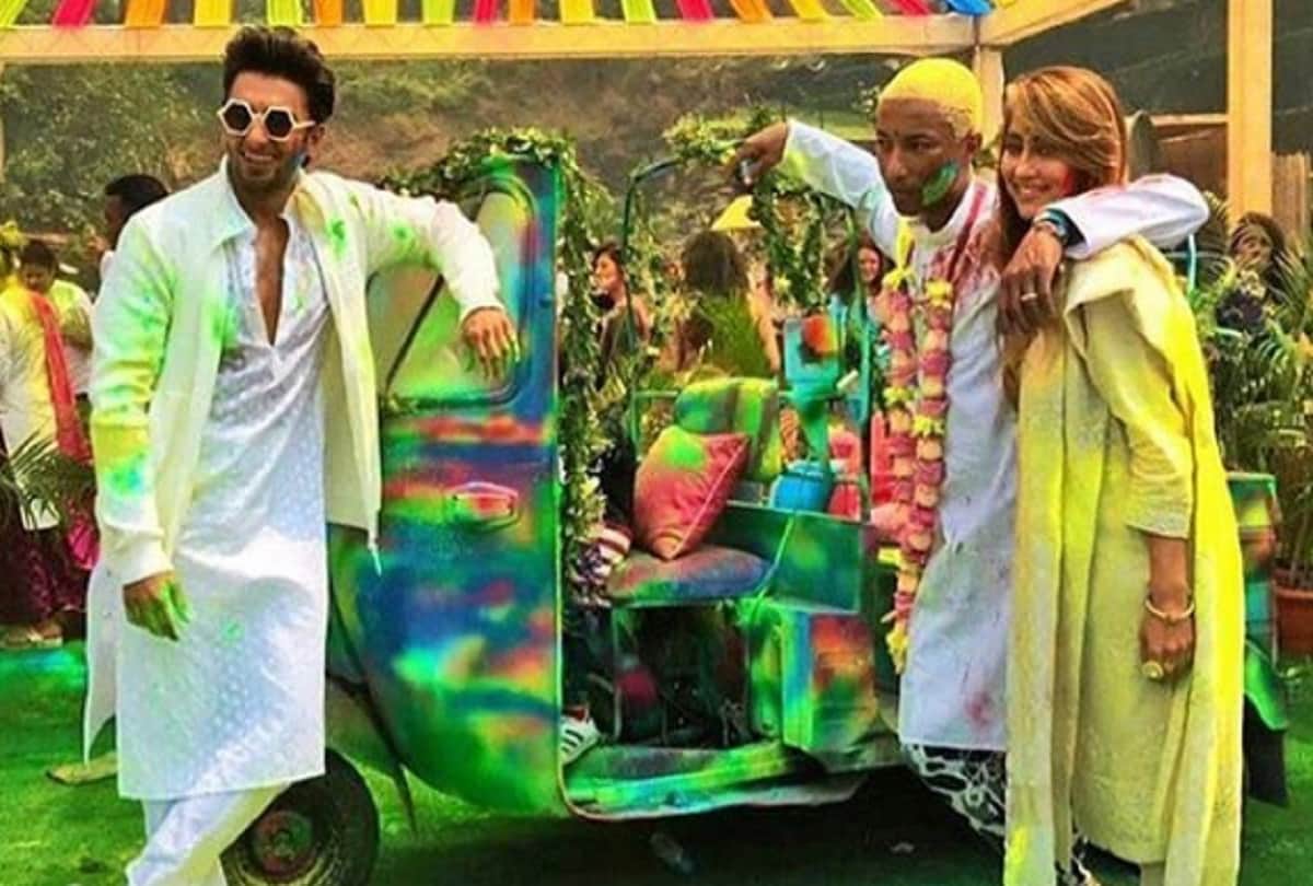 pharrell williams and ranveer singh in mumbai