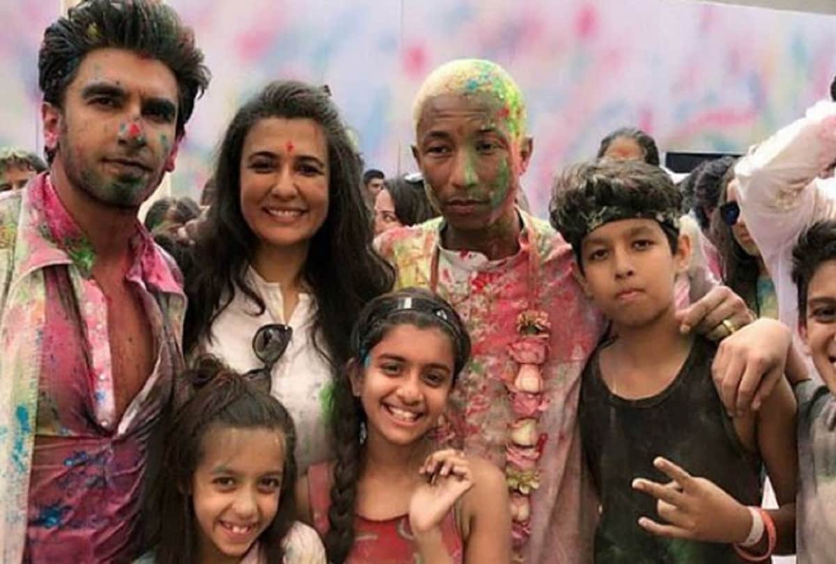 pharrell williams and ranveer singh in mumbai