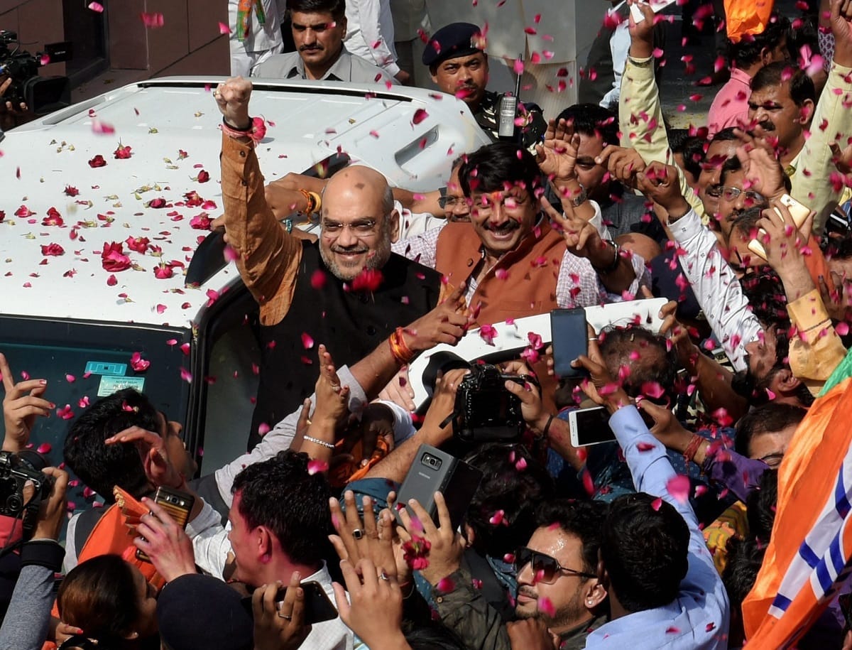 Amit Shah intraction with media regarding Tripura, Meghalaya and Nagaland Election result 