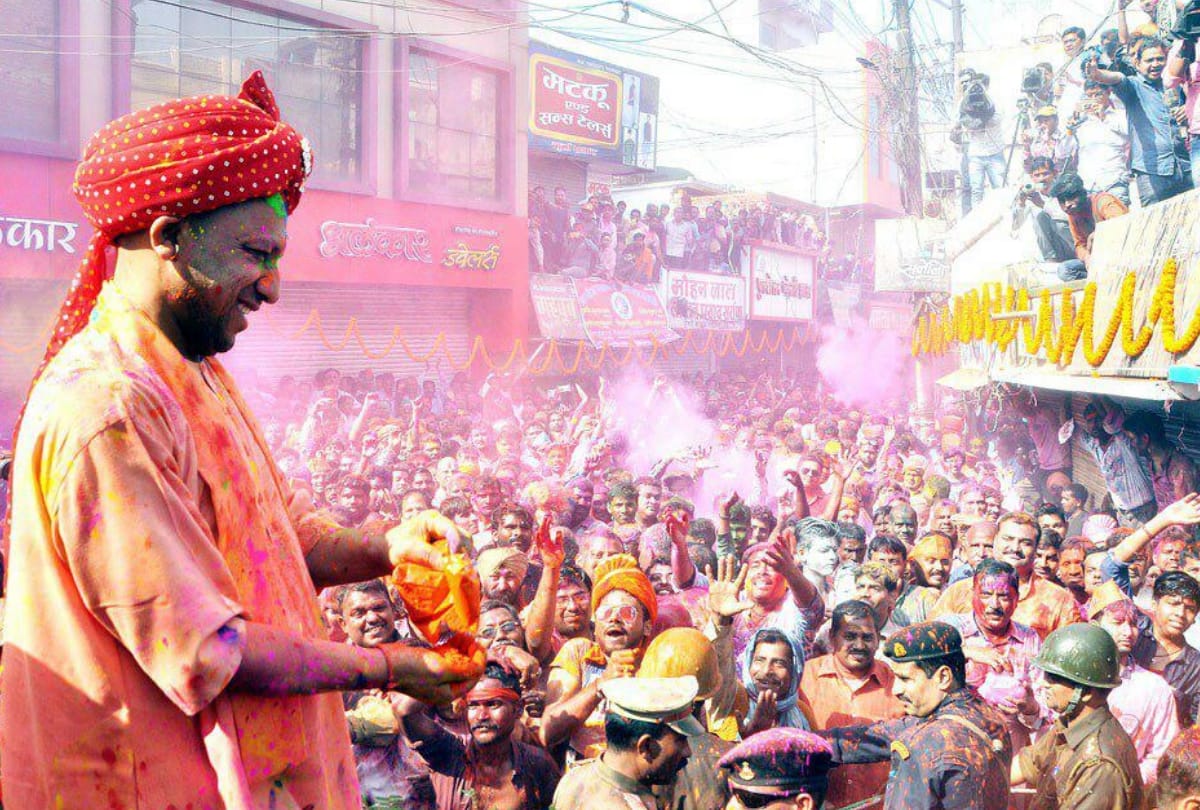 holi pics of political leaders