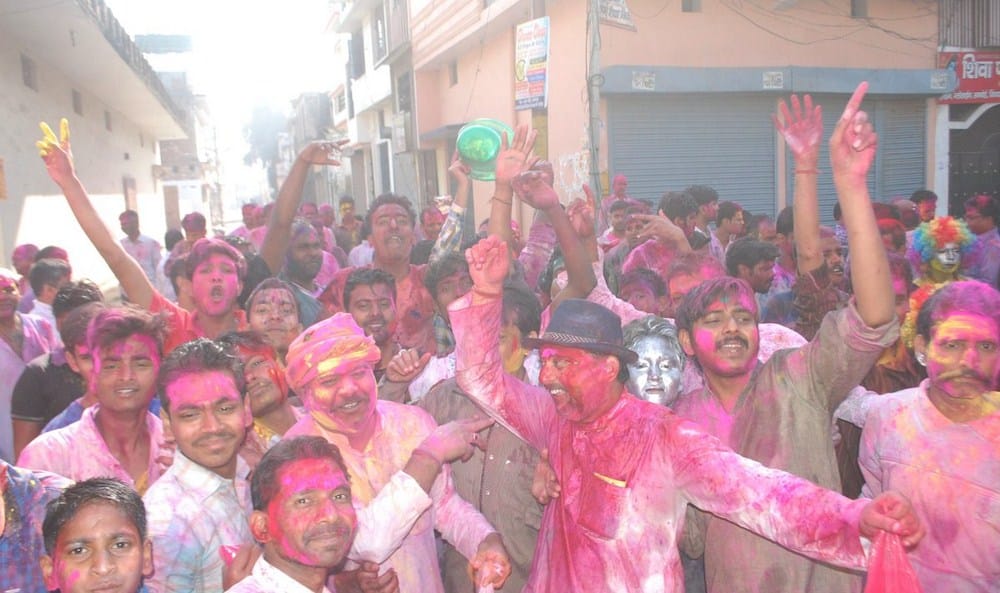 people enjoyed holi