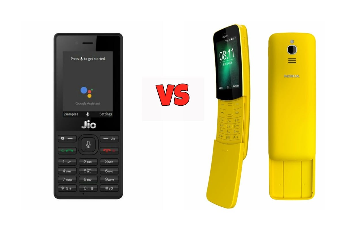 Jio Phone vs Nokia 8110 4G, Price and specifications
