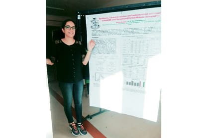 Disha won best poster award in international conference on nano material