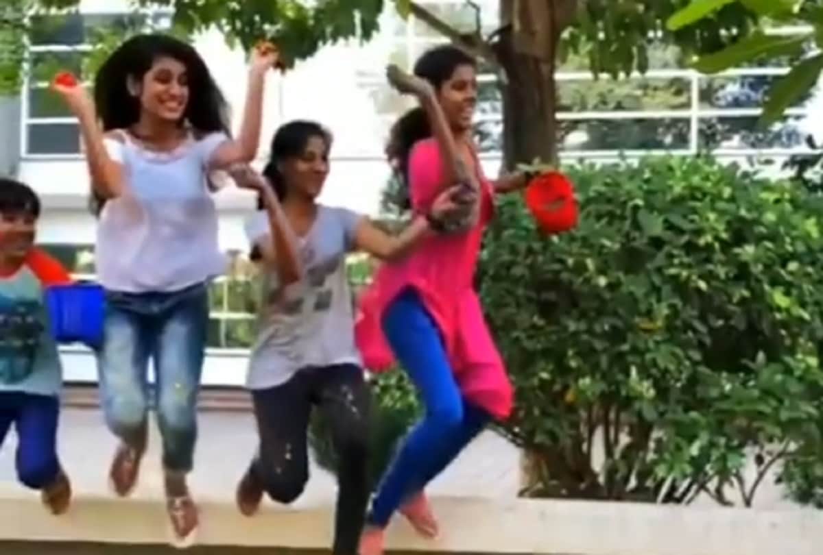 Priya Prakash Warrier and  Roshan Abdur Rauf Holi video goes viral 
