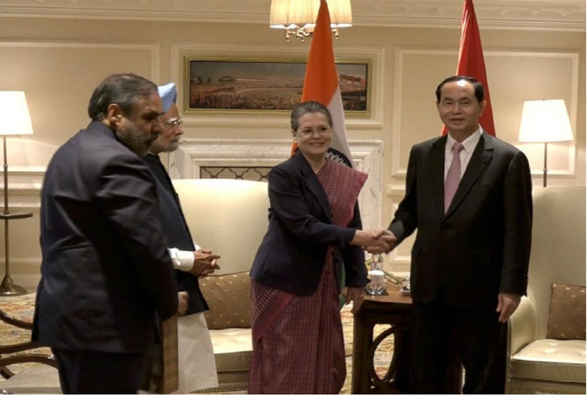 Congress President Sonia Gandhi met the President of Vietnam Tran Dai Quang