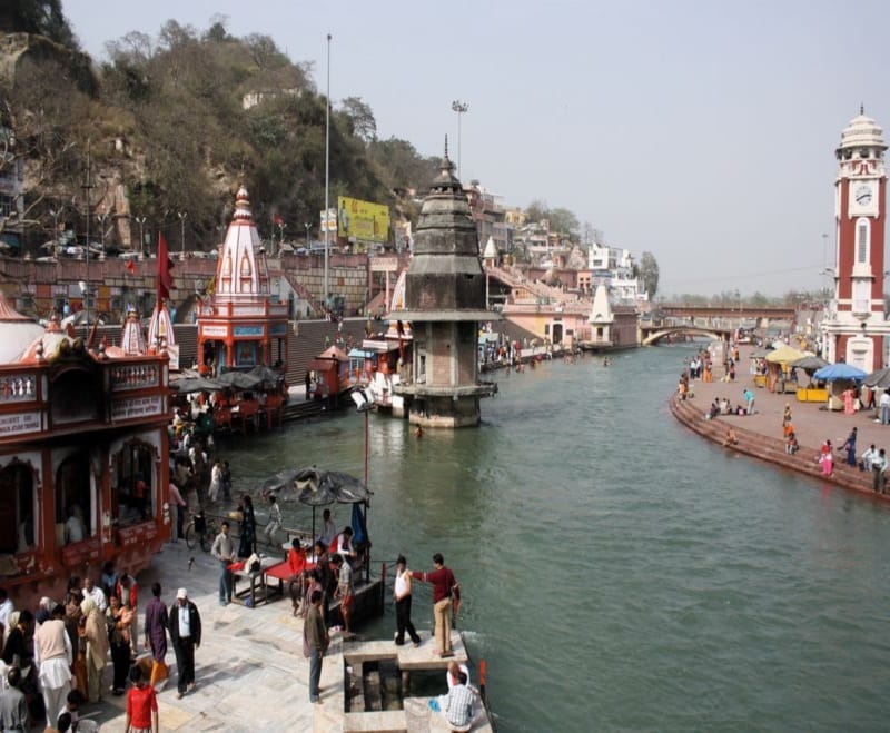 Near the Ganga, built restaurant and rest house