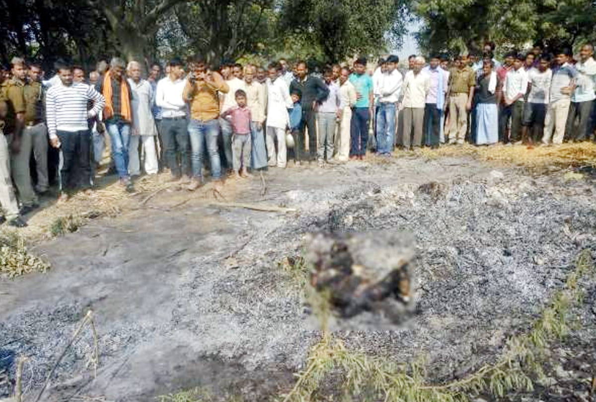 Woman burnt alive with Holika
