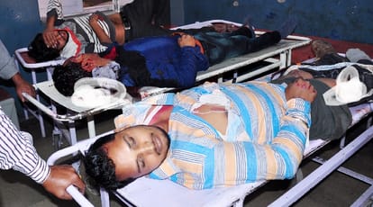 Amin and companion death in an accident at saharanpur