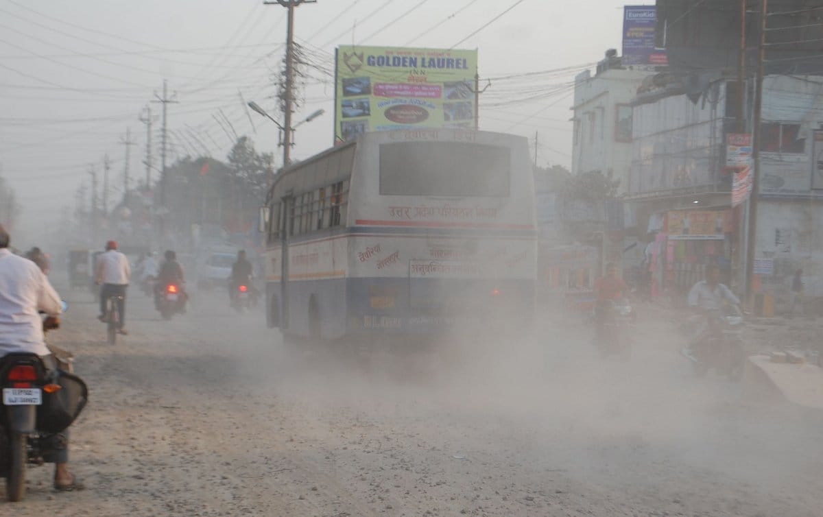 Flying dust from people making people sick