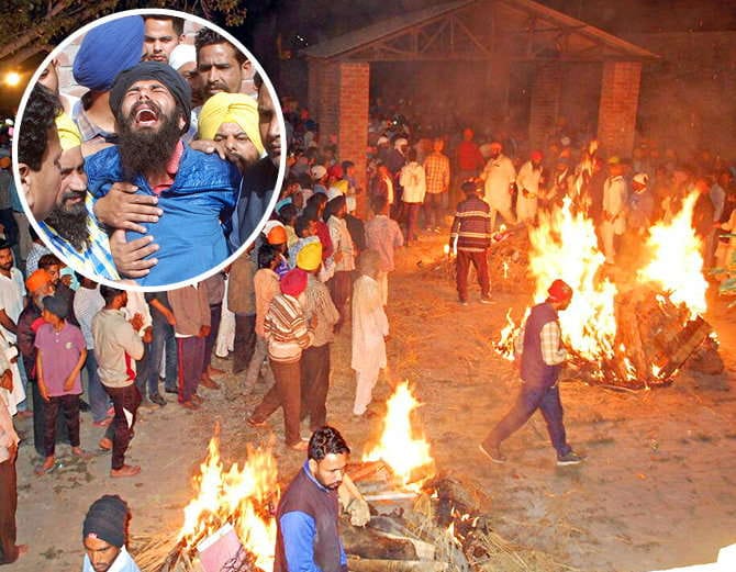 eight best friends of amritsar killed in road accident, funeral at amritsar village
