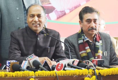 CM jairam Thakur Press Conference in Shimla BJP Office
