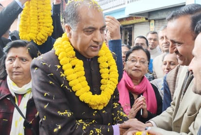 CM jairam Thakur Press Conference in Shimla BJP Office
