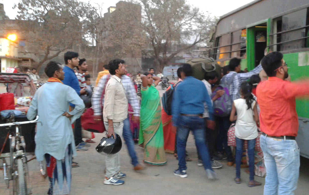 Passengers afflicted by the lack of buses