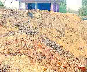 Illegal digging of soil