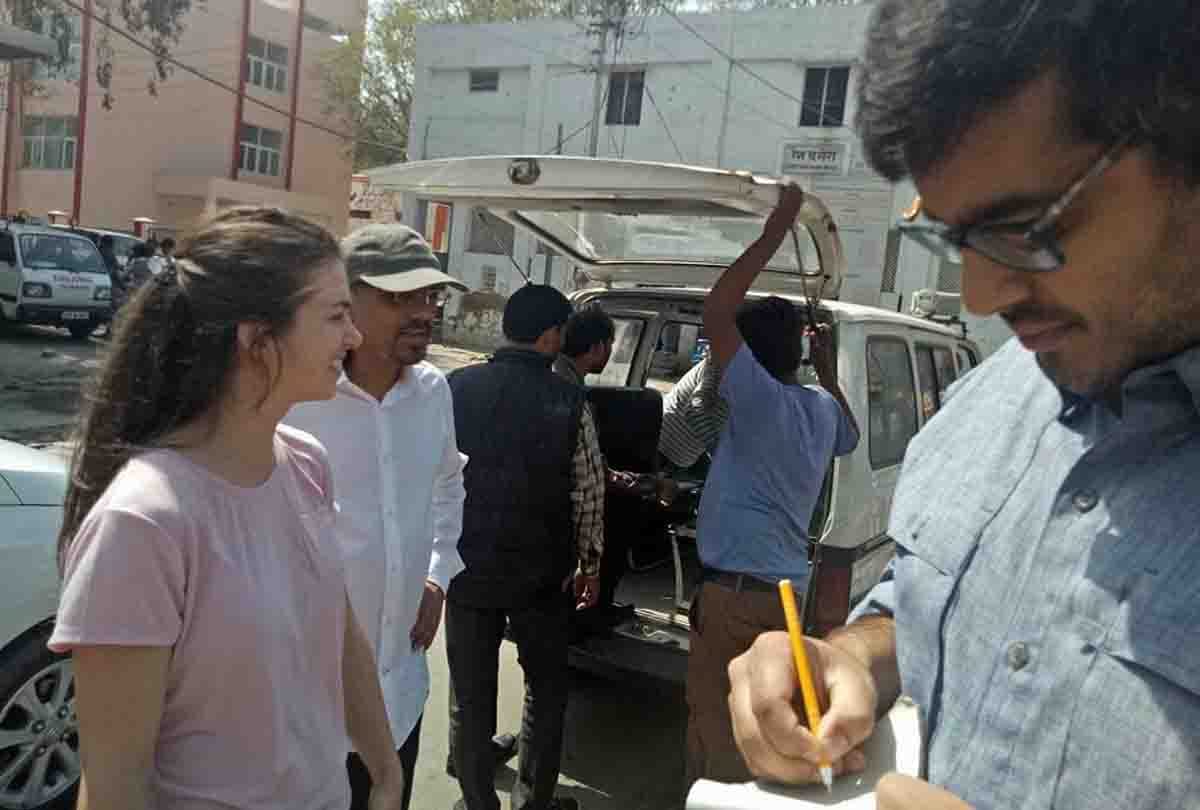 nri son and father come to kanpur for support hailet hospital