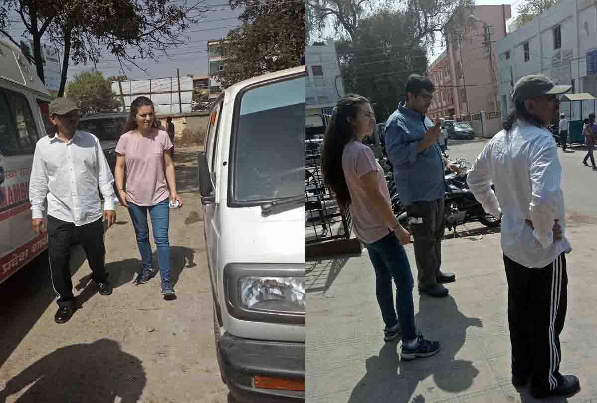 nri son and father come to kanpur for support hailet hospital