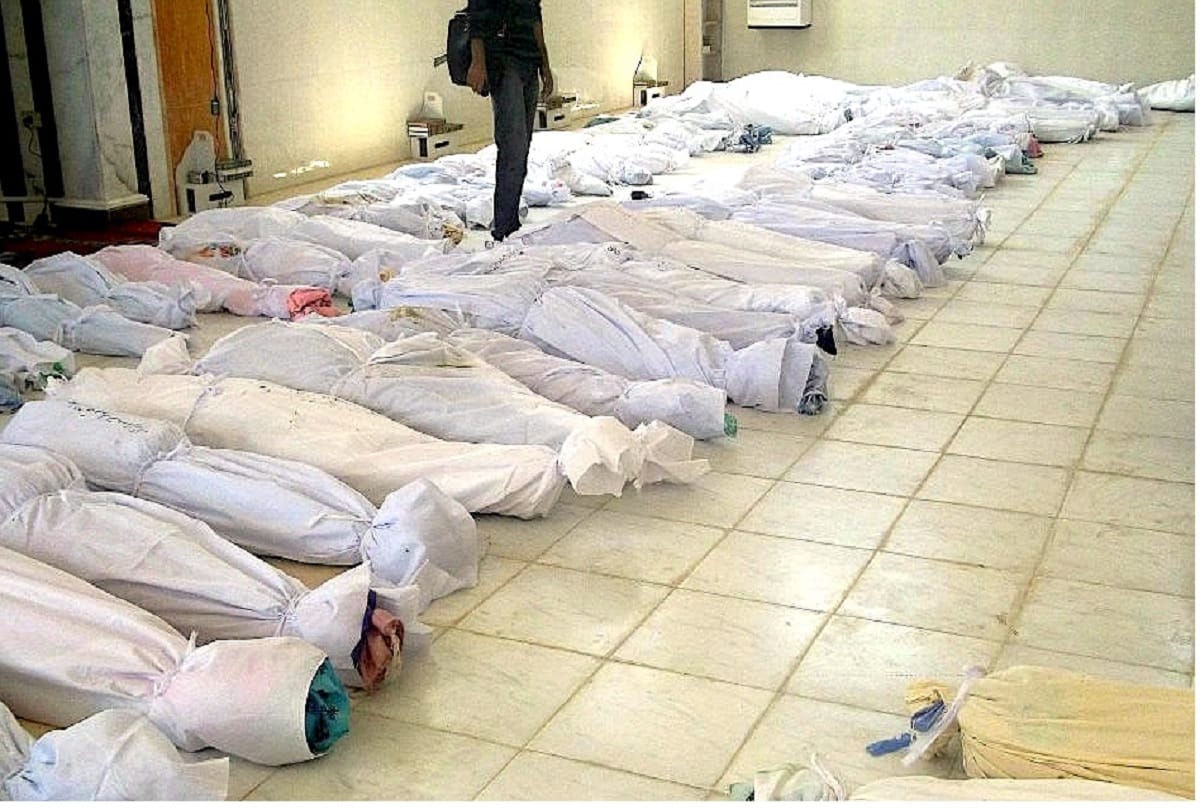 Demonstration sought to stop the massacre of innocent children in Syria