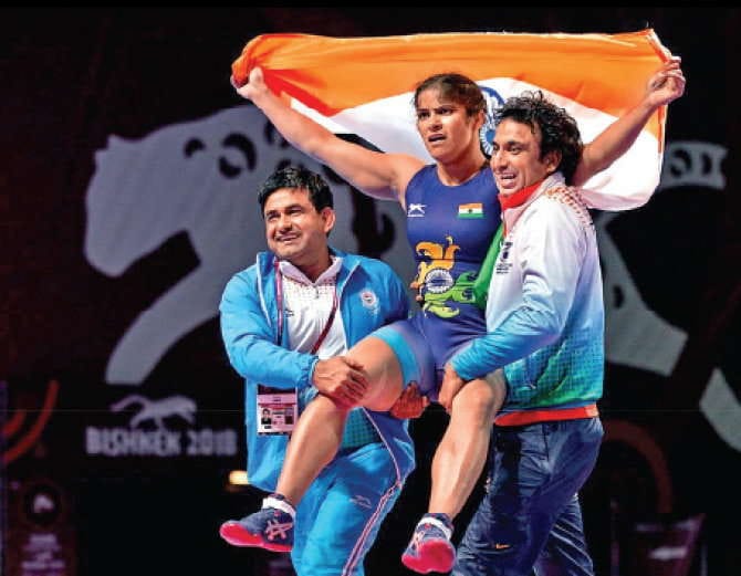 Navjot Kaur First Indian Woman Wins Gold Medal in Asian Wrestling Championship 2018