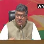 केंद्रीय कानून मंत्री रविशंकर प्रसाद