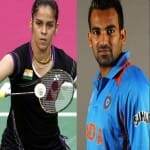 saina nehwal, zaheer khan and prabhu deva