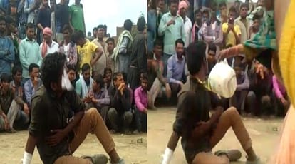 up: urine in the mouth of a man in panchayat, beating, video viral