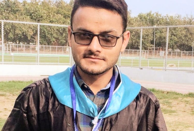 arvind chauhan of himachal became topper of punjab university