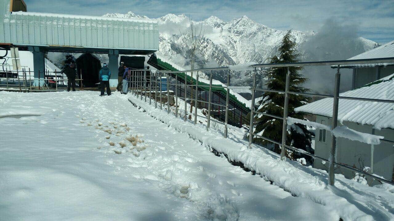 auli snowfall awesome photos