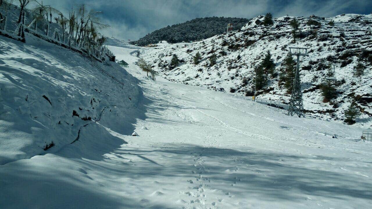 auli snowfall awesome photos