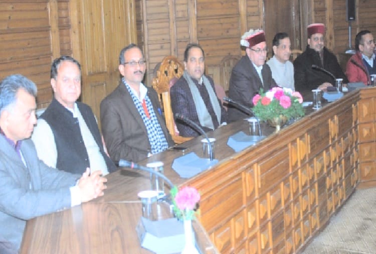 bjp mla's meeting held in shimla regarding assembly session