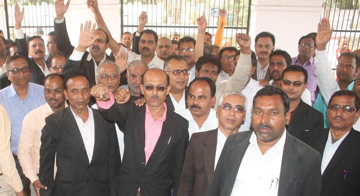 Advocates display on collectorate