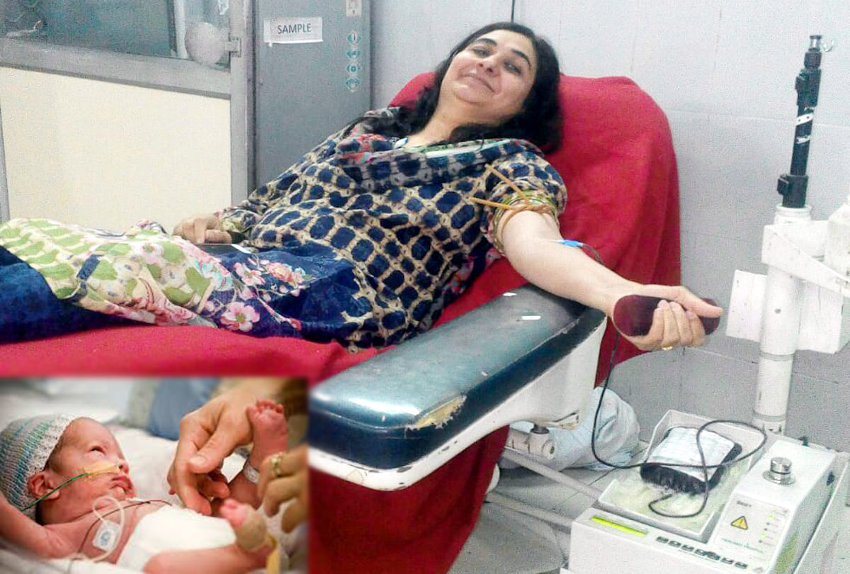 Blood Bank Incharge Doctor Lubna Khan made god for Newborn 