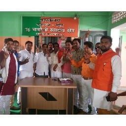 नागालैंड में जीत, चंदौली में जश्न