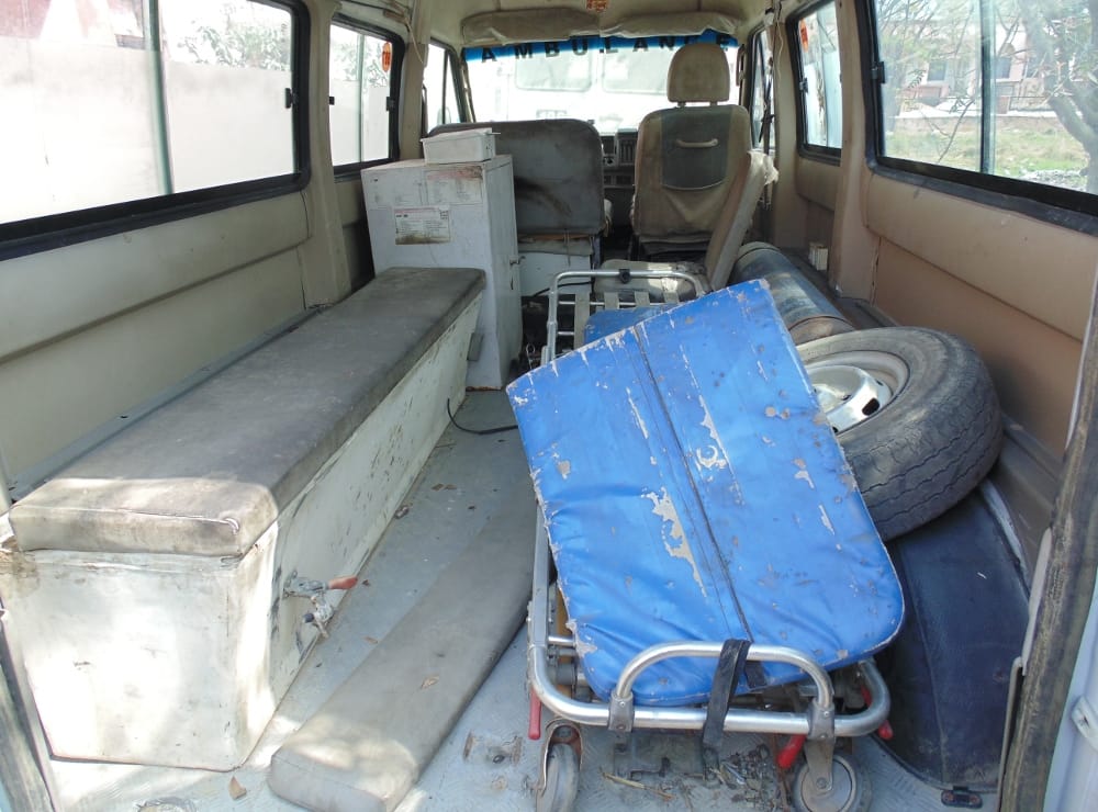 The government ambulance in the district was 'disease of malady'