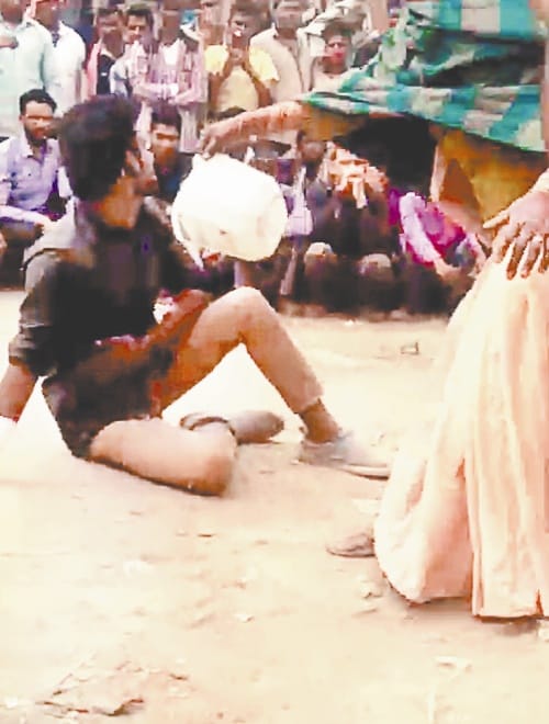 What happened to the young man in Panchayat that he ate poison