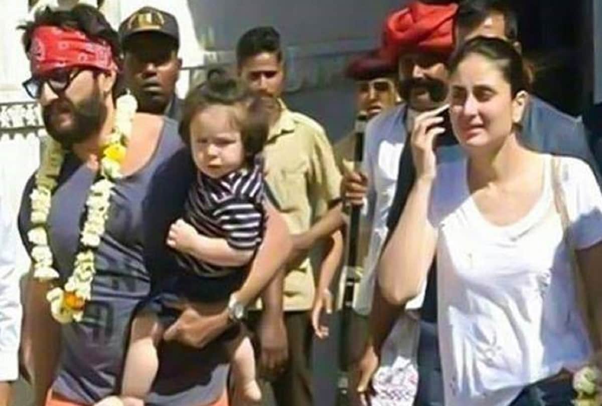 taimur horse riding with saif ali khan pictures goes viral on social media