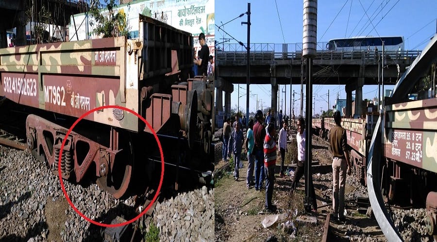 up: two bins derailed, railway officials in fear