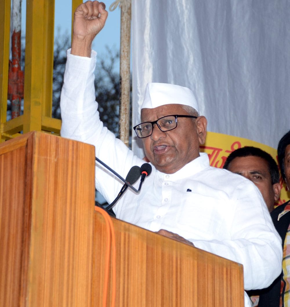 in haldwani Anna Hazare give threaten to death